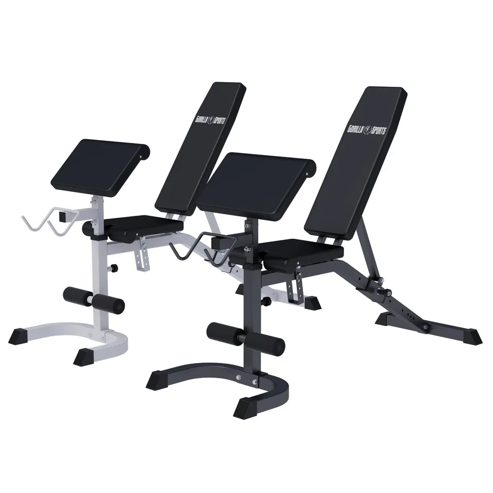gyronetics-e-series-schr-gbank-verstellbar-wei-schwarz-mit-curlpult image 1