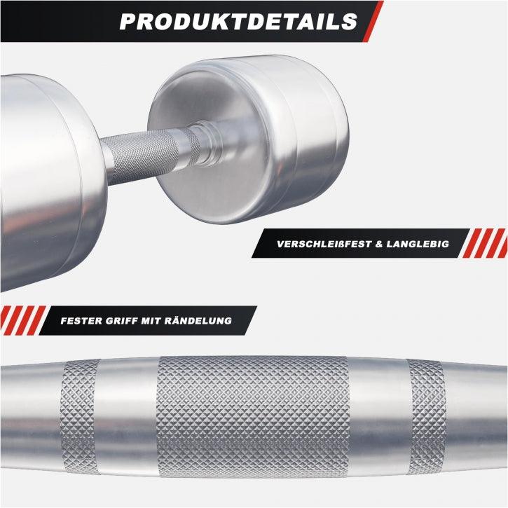 gyronetics-e-series-kurzhantel-chrom-2x1-kg-hantelset image 8