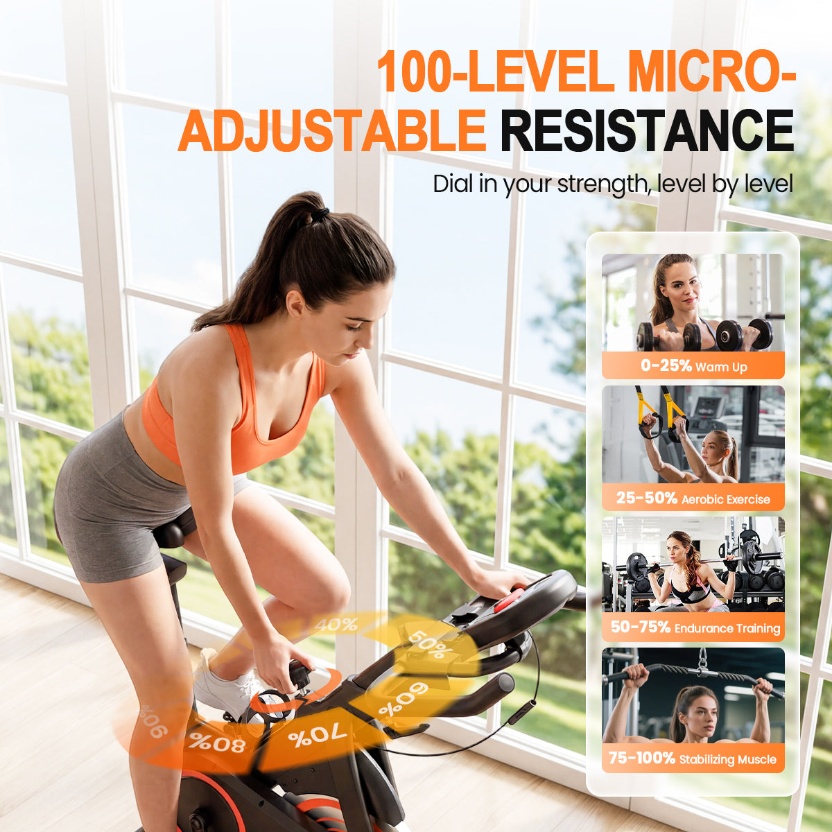 relife-exercise-bike-heimtrainer-indoor-bike-schwarz-150-kg image 5
