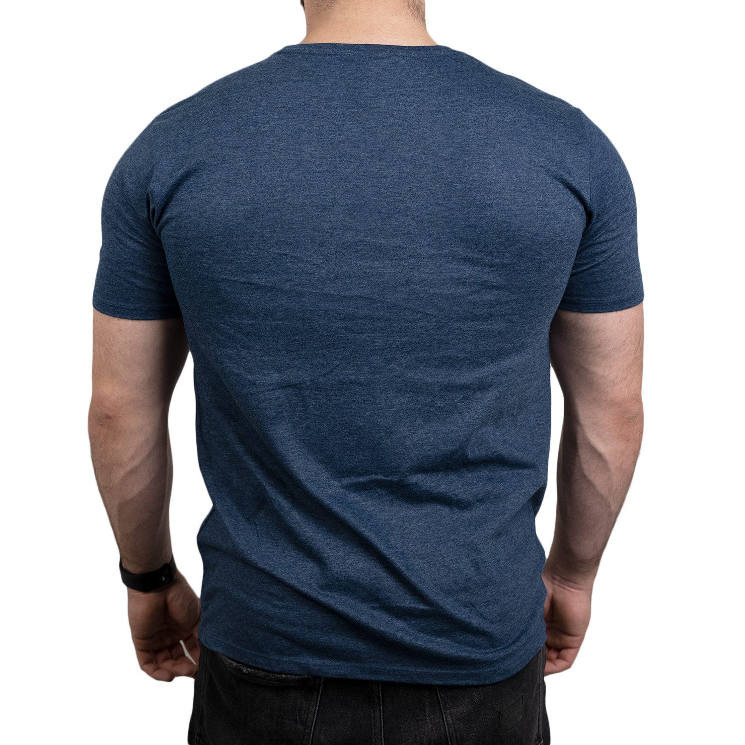 zec-t-shirt-melange-herren-gr-m-schwarz-baumwolle image 2