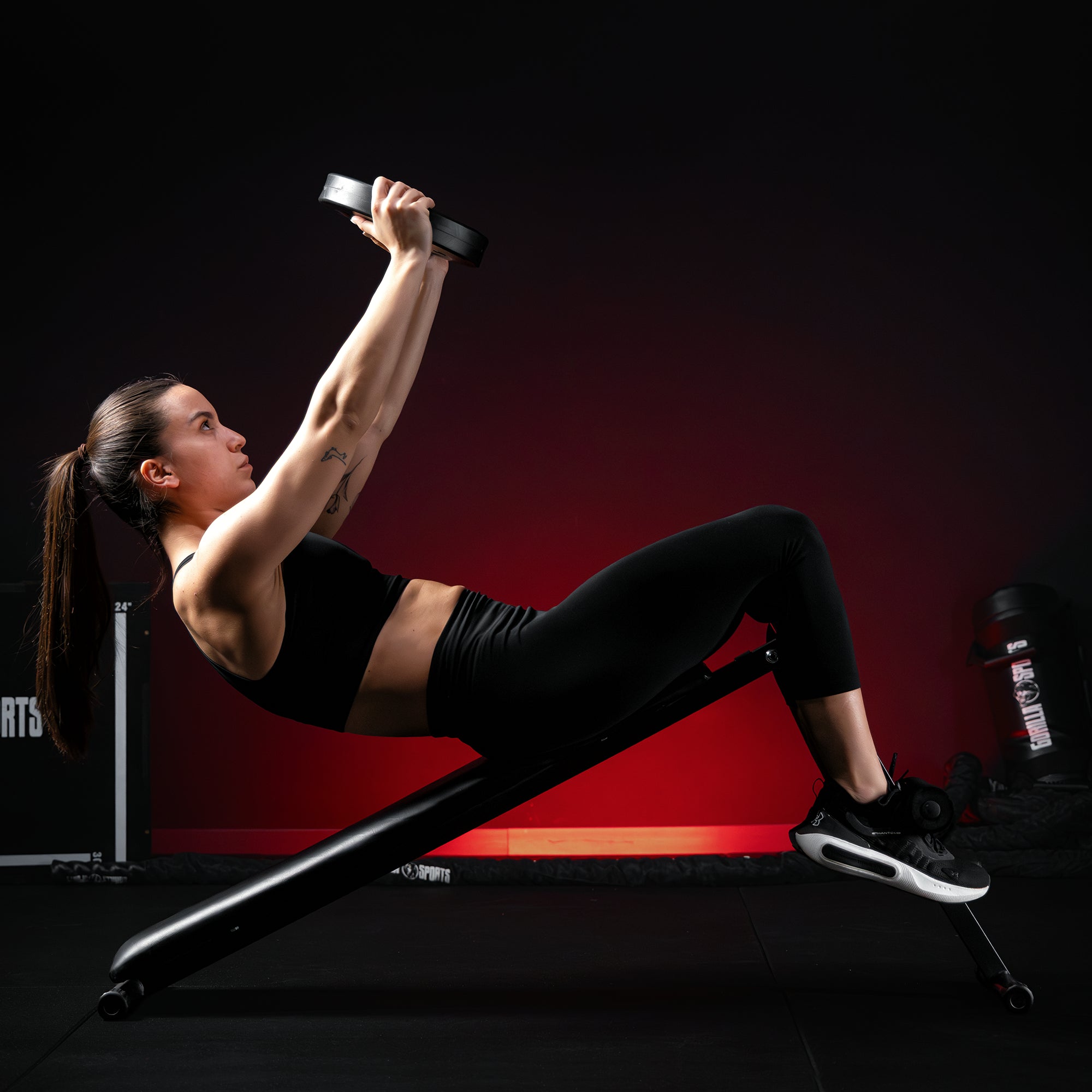 gyronetics-e-series-sit-up-bank-bauchtrainer-verstellbar-schwarz image 2