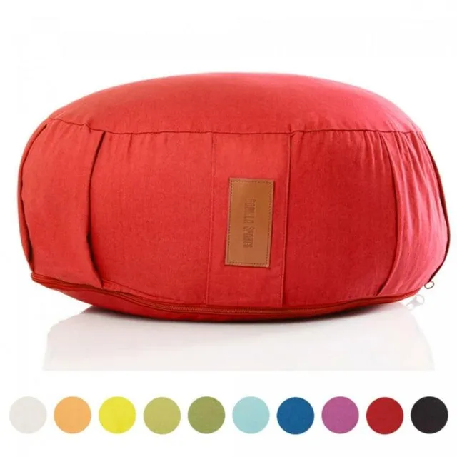 gyronetics-e-series-yogakissen-rund-schwarz-30-cm-dinkelspelz image 1