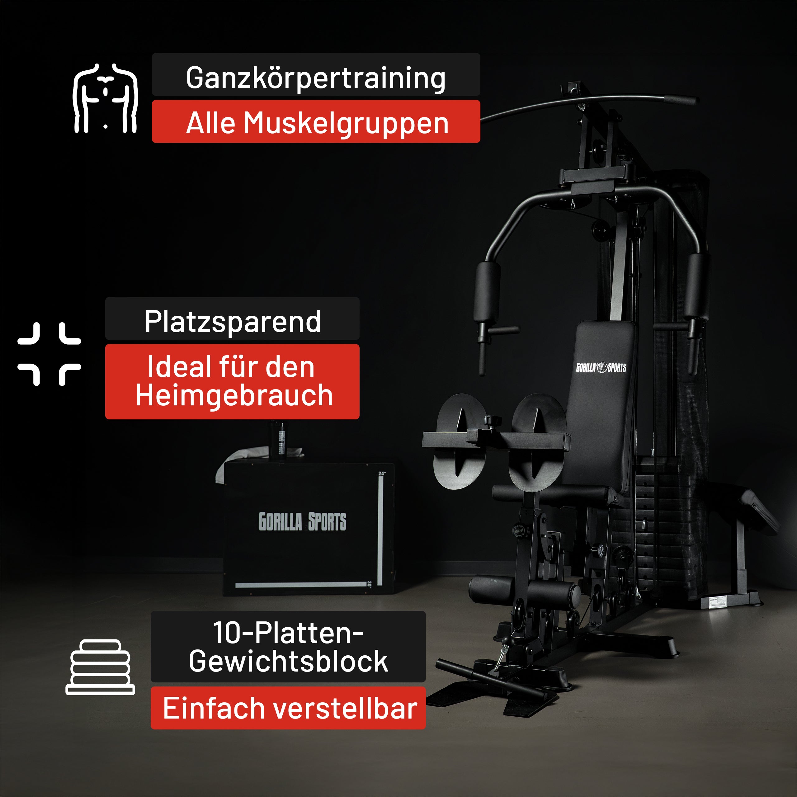 gyronetics-e-series-kraftstation-home-gym-mit-steckgewichte image 3