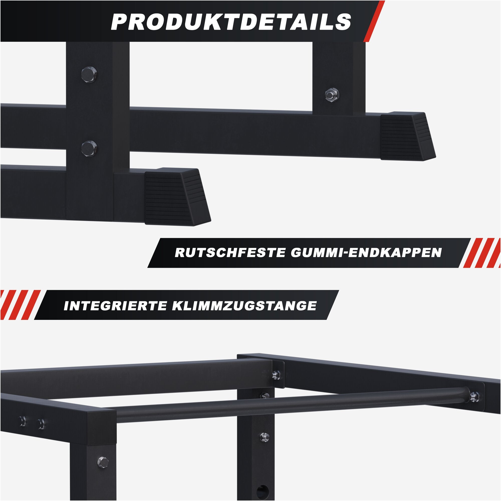 gyronetics-e-series-power-rack-212-cm-mit-klimmzugstange-250-kg image 4