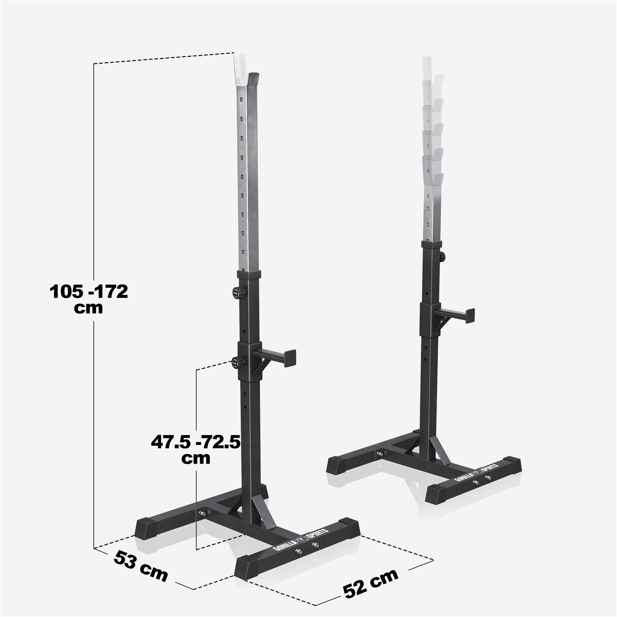 gyronetics-e-series-schr-gbank-squat-rack-langhantel-set-75-kg image 4