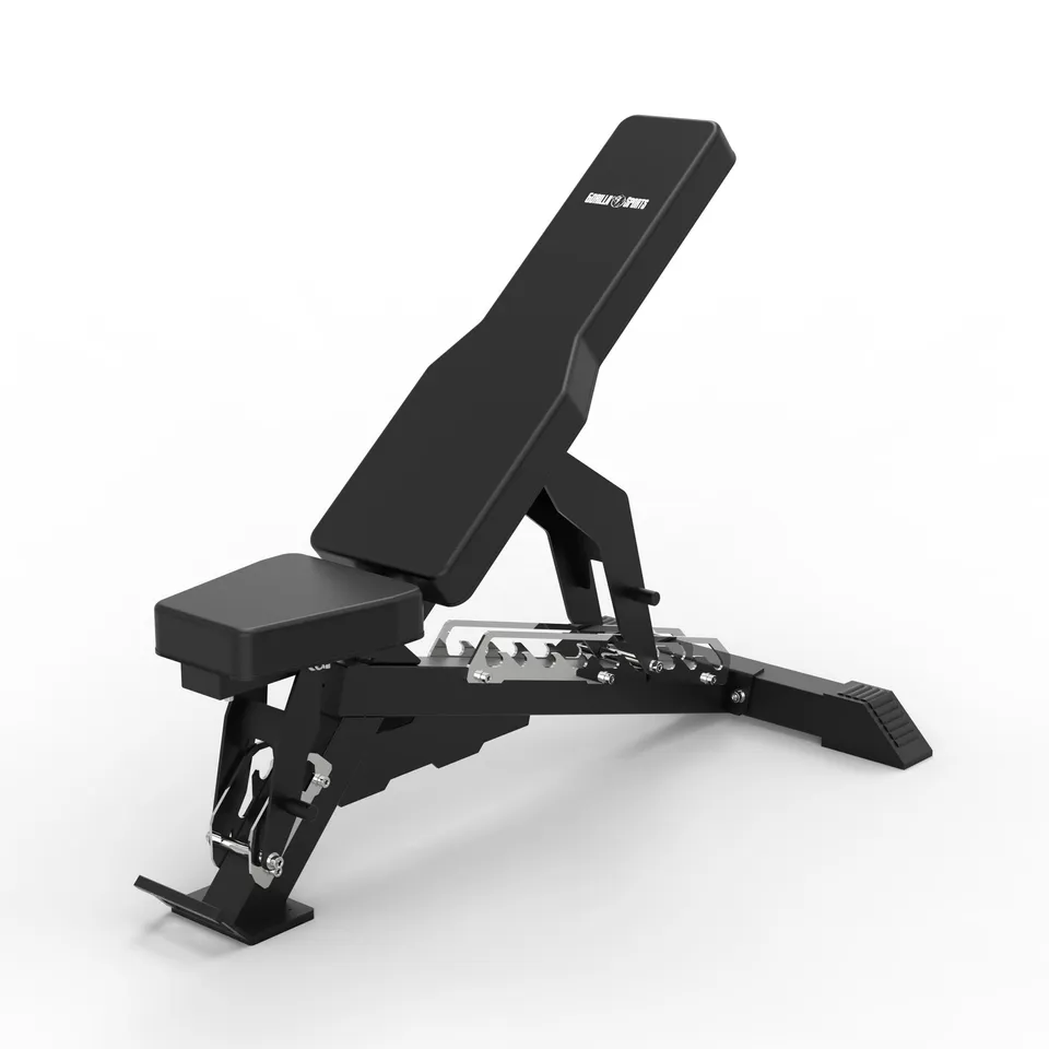 gorilla-sports-e-series-hantelbank-massiv-verstellbar-450-kg-schwarz image 1