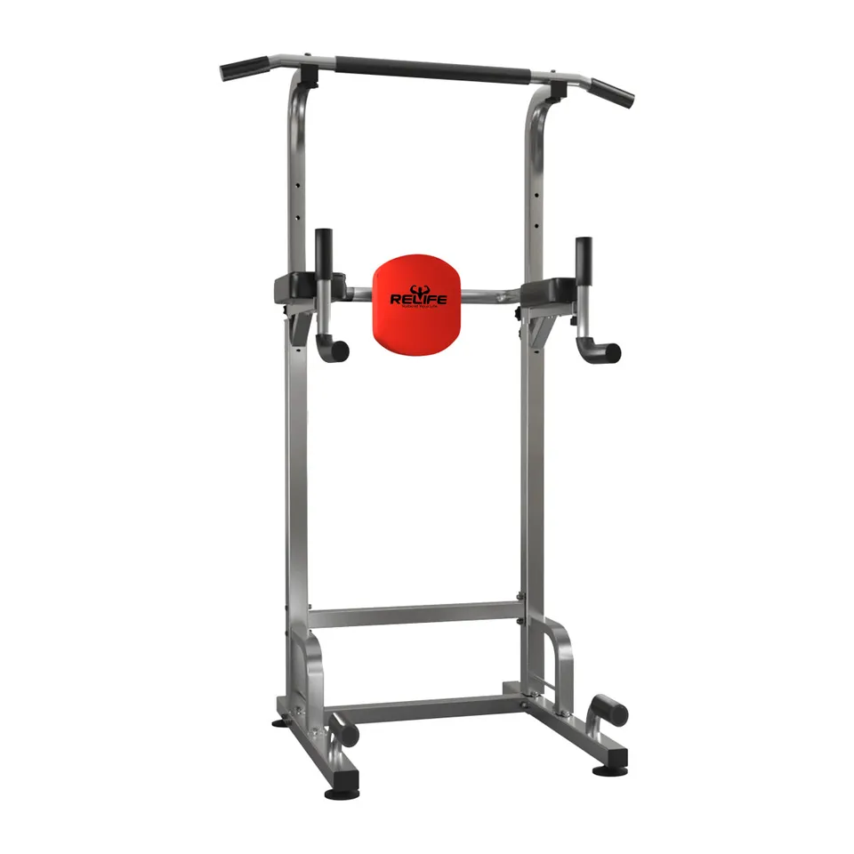relife-power-tower-klimmzugstation-dip-station-schwarz-ohne-zughilfen image 1