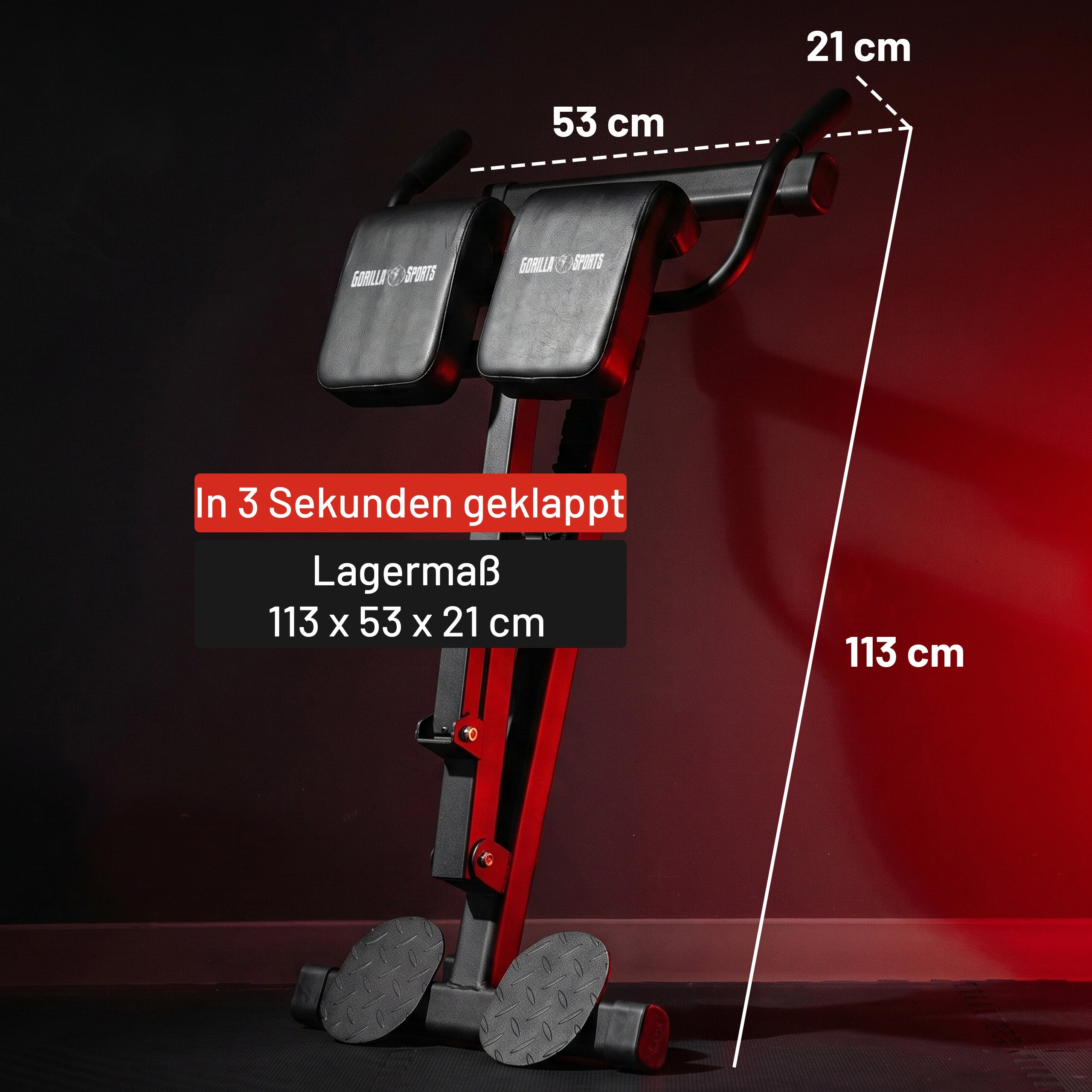 gyronetics-e-series-r-ckentrainer-klappbar-hyperextension-150-kg image 7