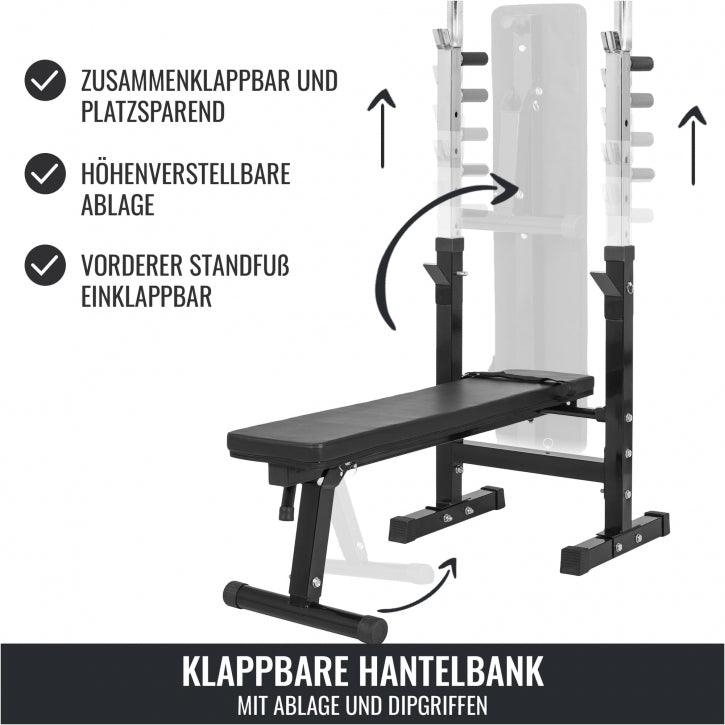 gyronetics-e-series-hantelbank-mit-ablage-komplettset-100-kg-schwarz image 3