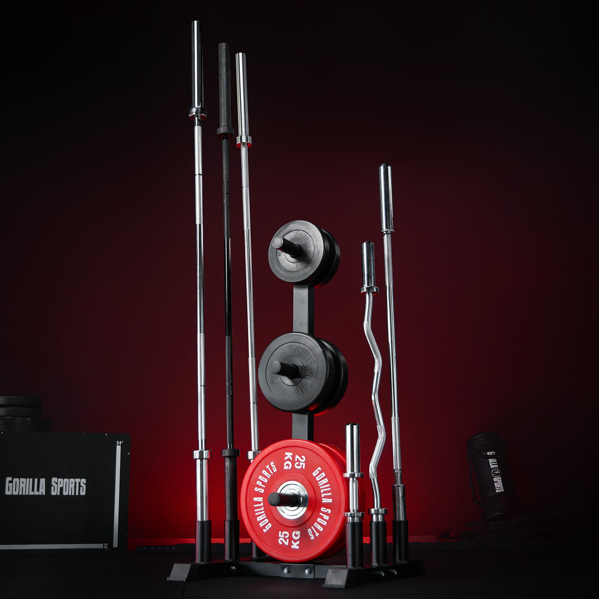gyronetics-e-series-hantelst-nder-olympia-300-kg-schwarz image 2
