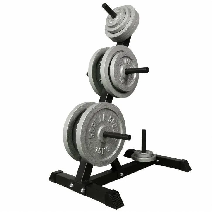 gyronetics-e-series-hantelscheiben-set-gusseisen-77-5-kg-mit-st-nder image 1