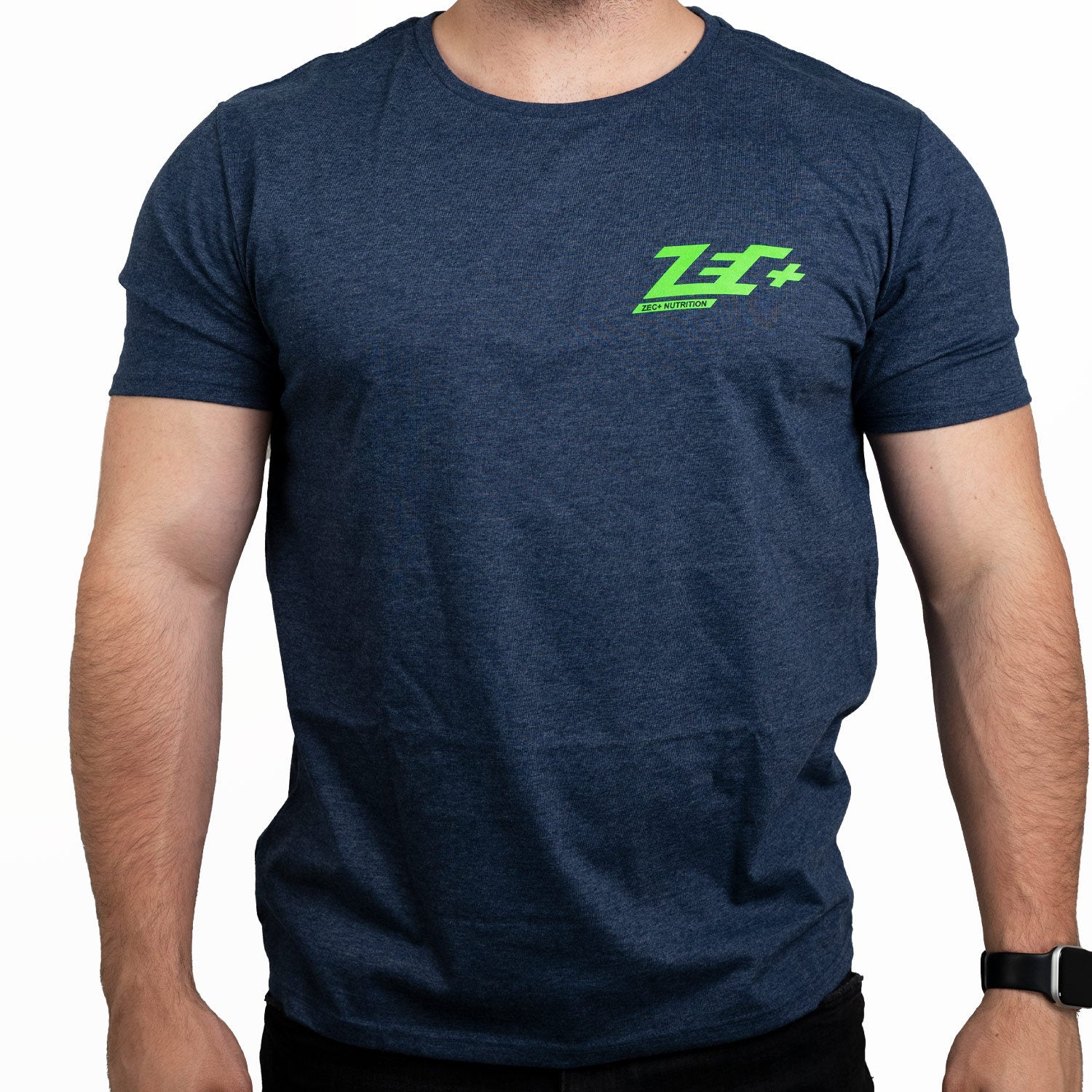 zec-t-shirt-melange-herren-gr-m-schwarz-baumwolle image 1