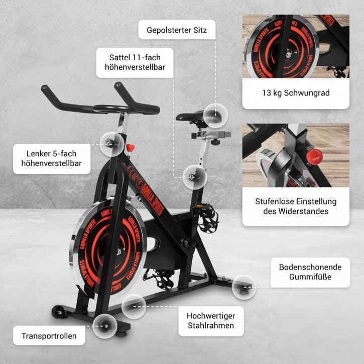 gyronetics-e-series-indoor-cycling-heimtrainer-13-kg-schwung image 4