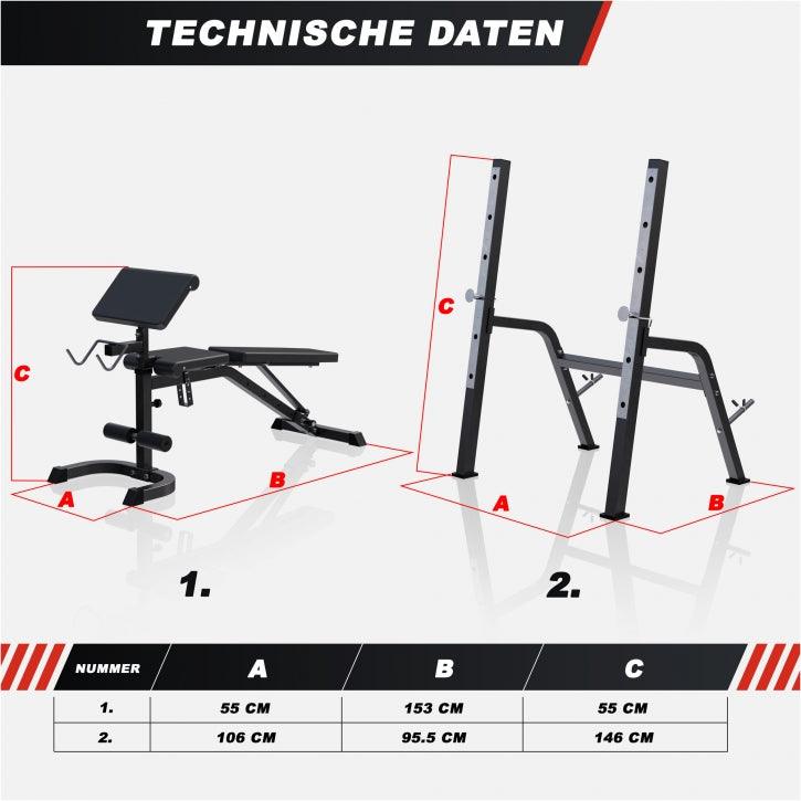 gyronetics-e-series-schr-gbank-hantelbank-schwarz-mit-ablage image 8