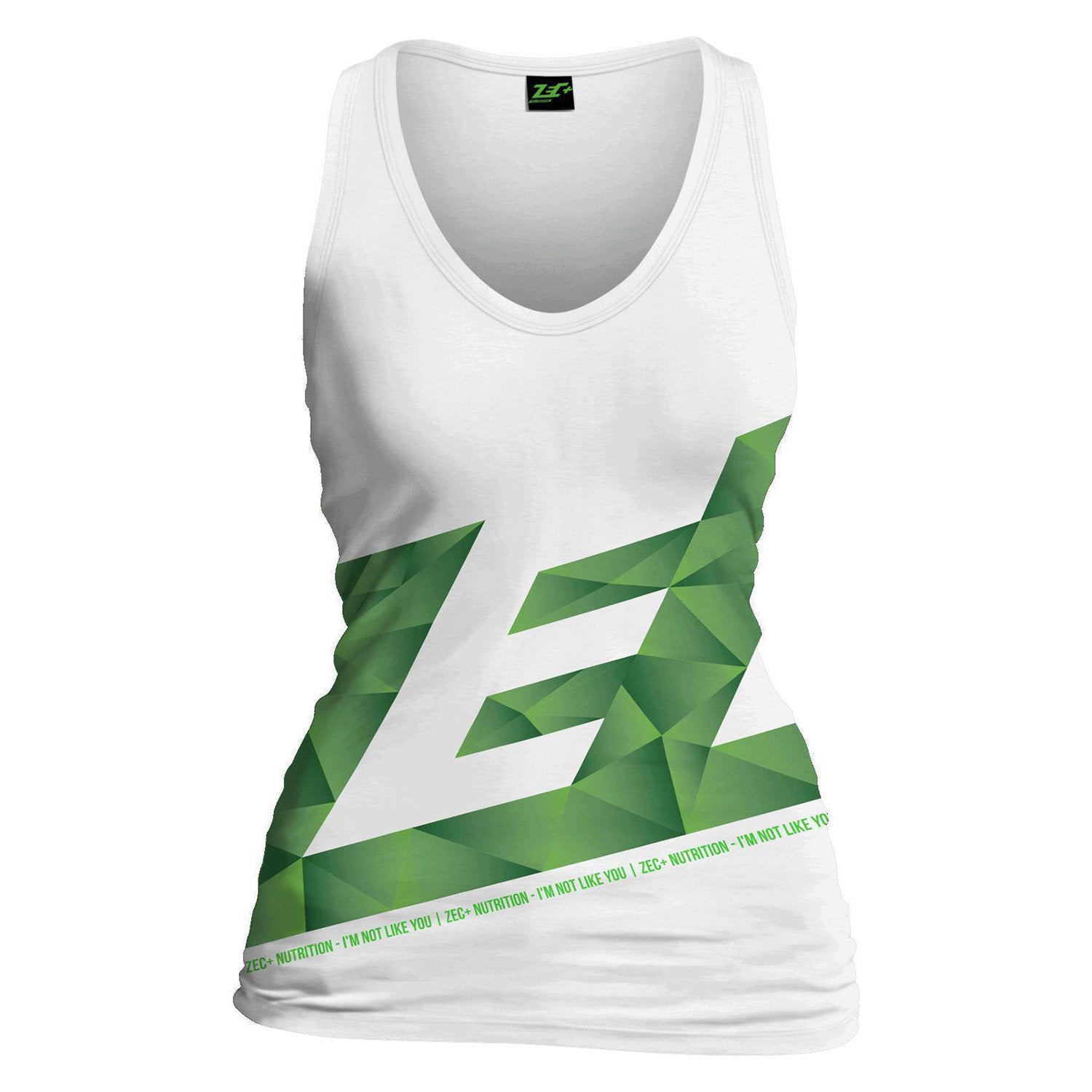 zec-lady-polygon-damen-tanktop-wei-fitness-top-baumwolle image 1