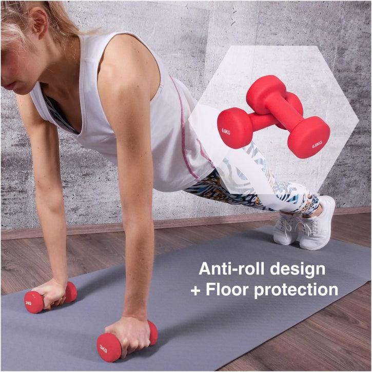 gyronetics-e-series-gymnastikhanteln-neopren-2x1-lb-0-5-kg image 8