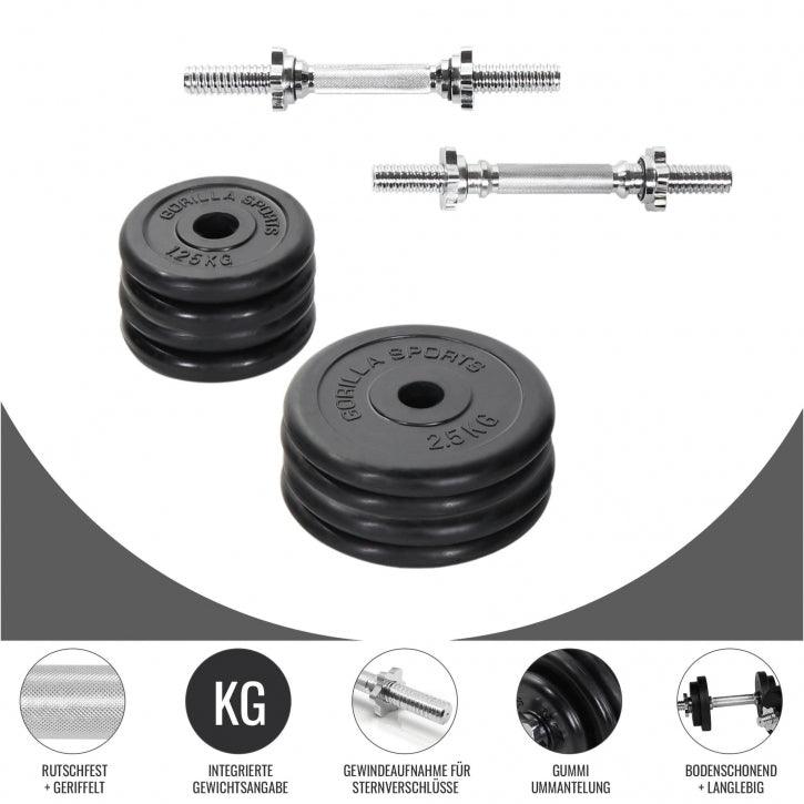 gyronetics-e-series-kurzhantelset-gummi-20-kg-sternverschluss image 8
