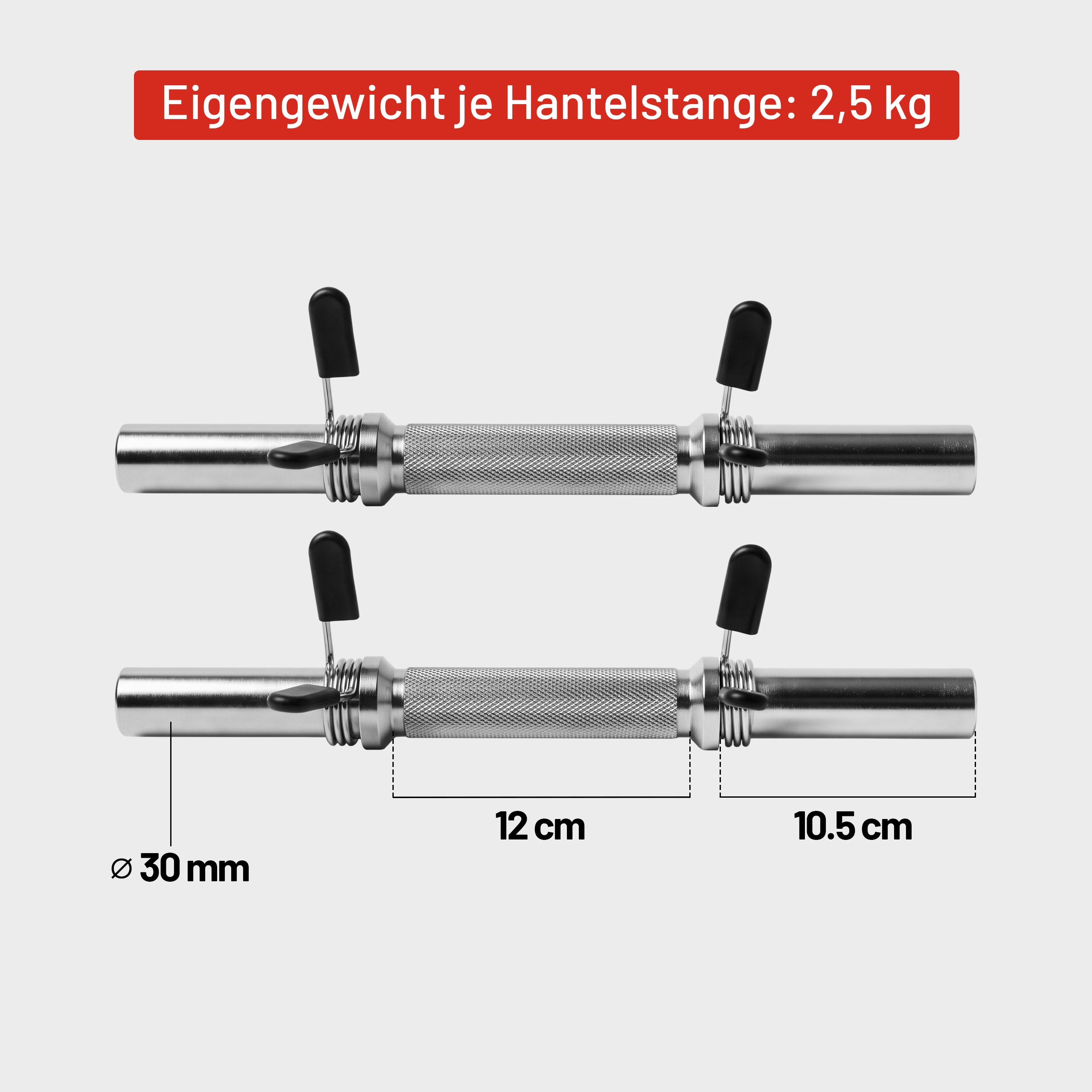 gyronetics-e-series-kurzhantelstangen-35-cm-federverschluss-paar image 7