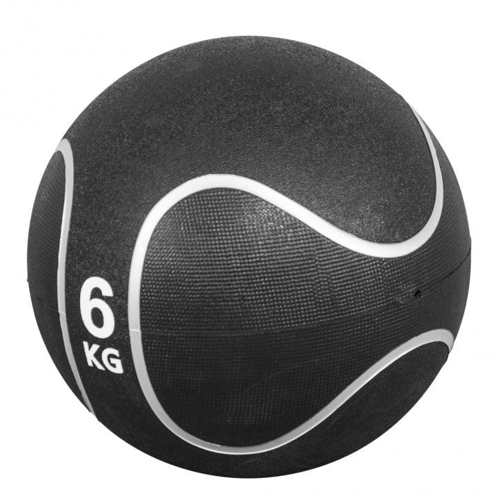 gyronetics-e-series-medizinball-1-kg-gummi-schwarz image 4