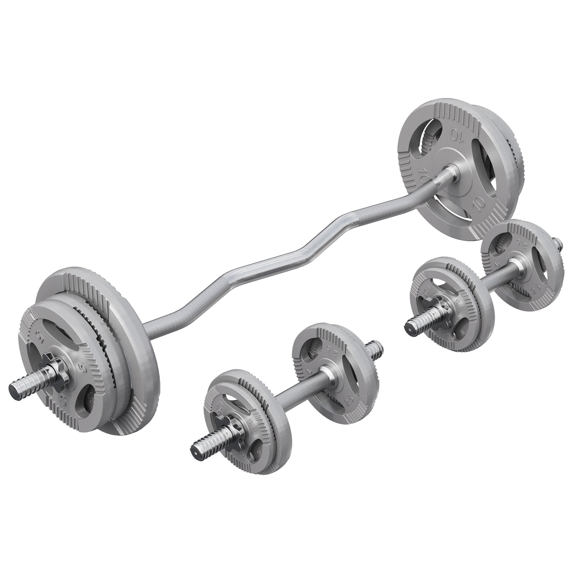 gorilla-sports-e-series-sz-curlset-gusseisen-70-kg-gripper image 1