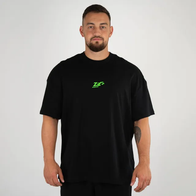 zec-basic-oversized-t-shirt-schwarz-l-baumwoll-shirt image 1