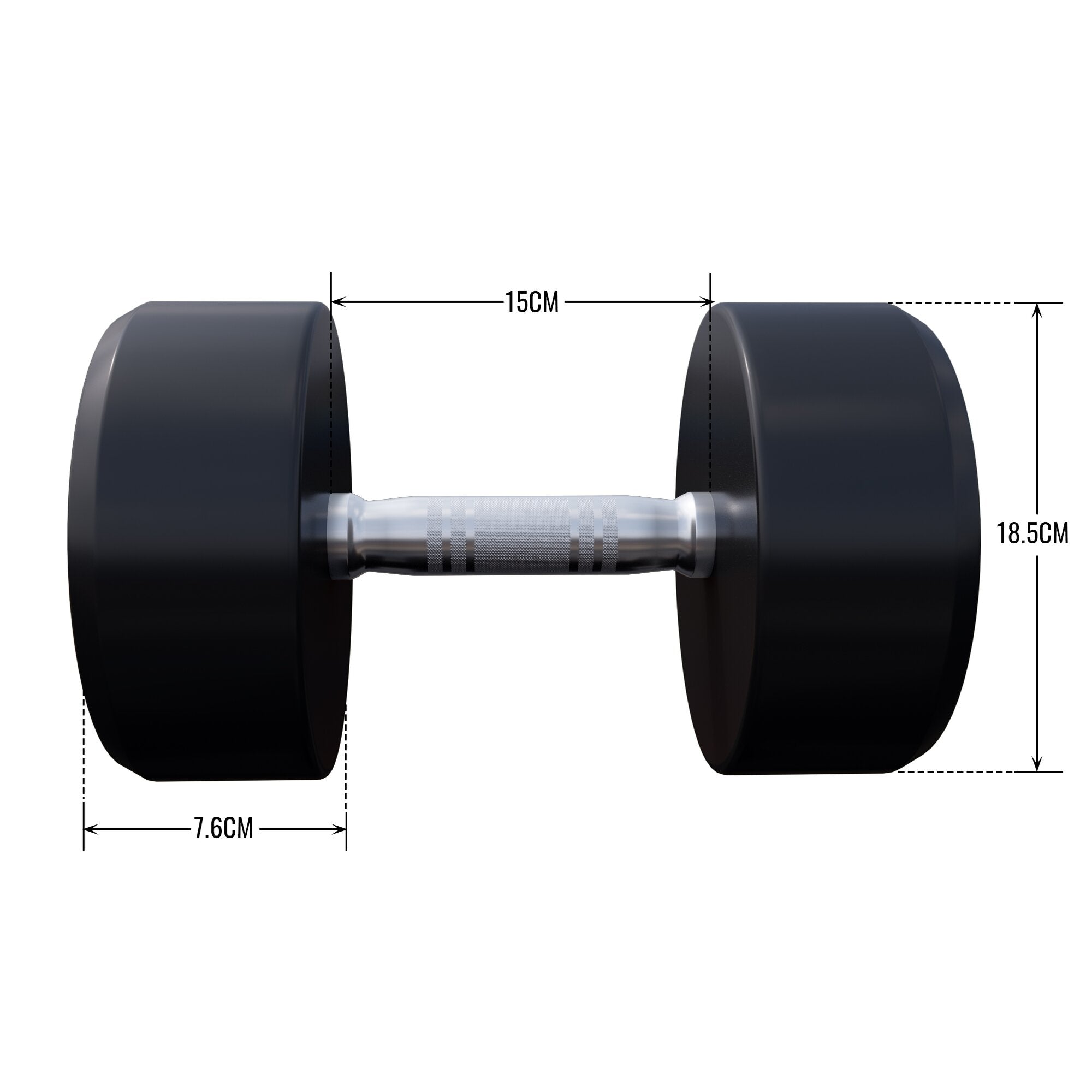 gyronetics-e-series-kurzhantel-gummi-10-kg-gusseisen image 8