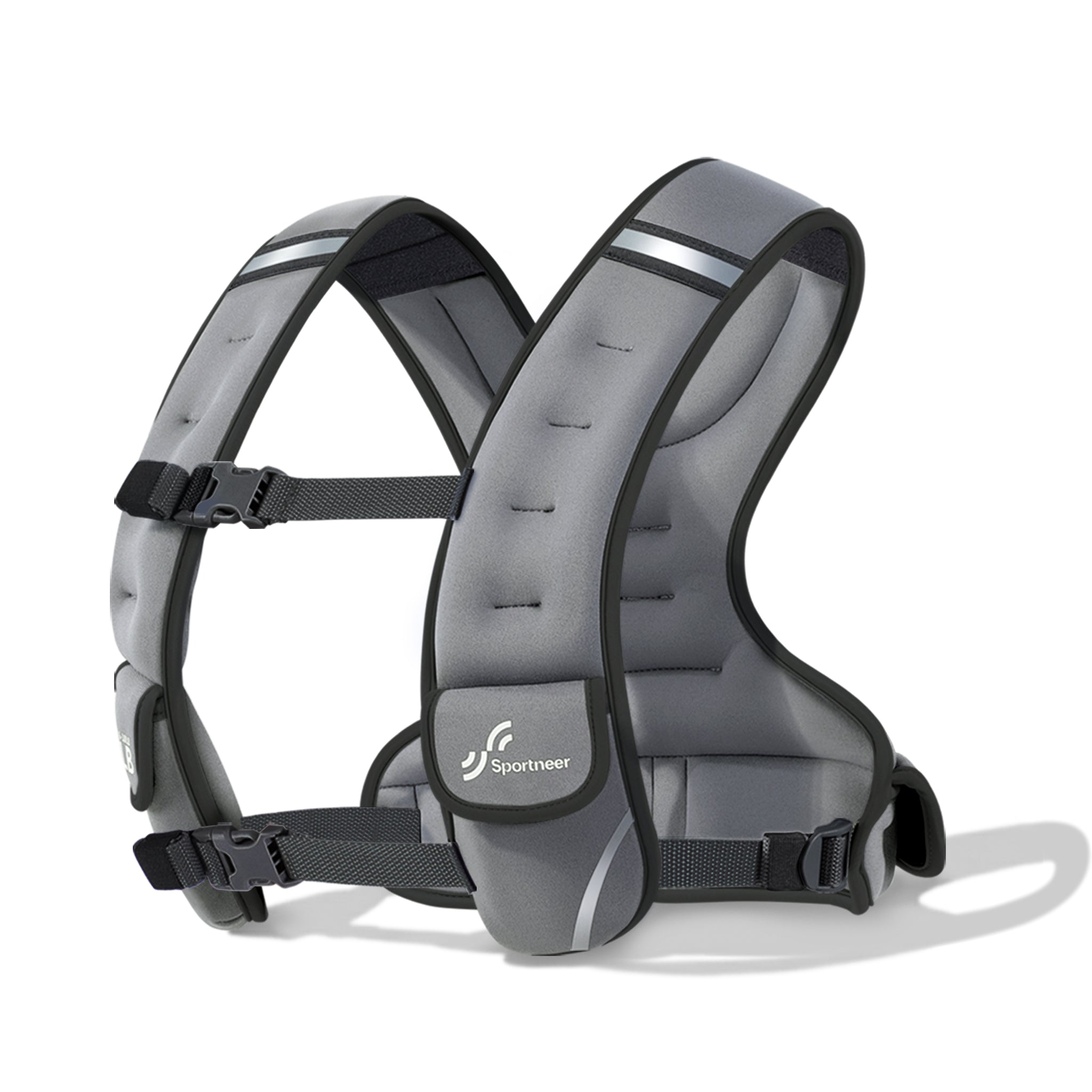 sportneer-wearable-weights-gewichtsweste-6-10-lbs-schwarz-verstellbar image 4
