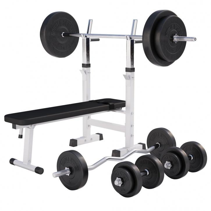 gyronetics-e-series-hantelbank-mit-ablage-set-100-kg-schwarz image 4