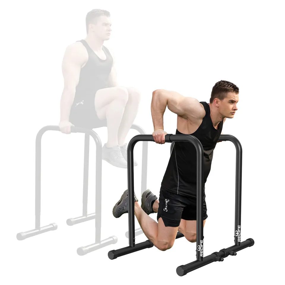 relife-power-tower-dip-bar-station-parallettes-schwarz image 1