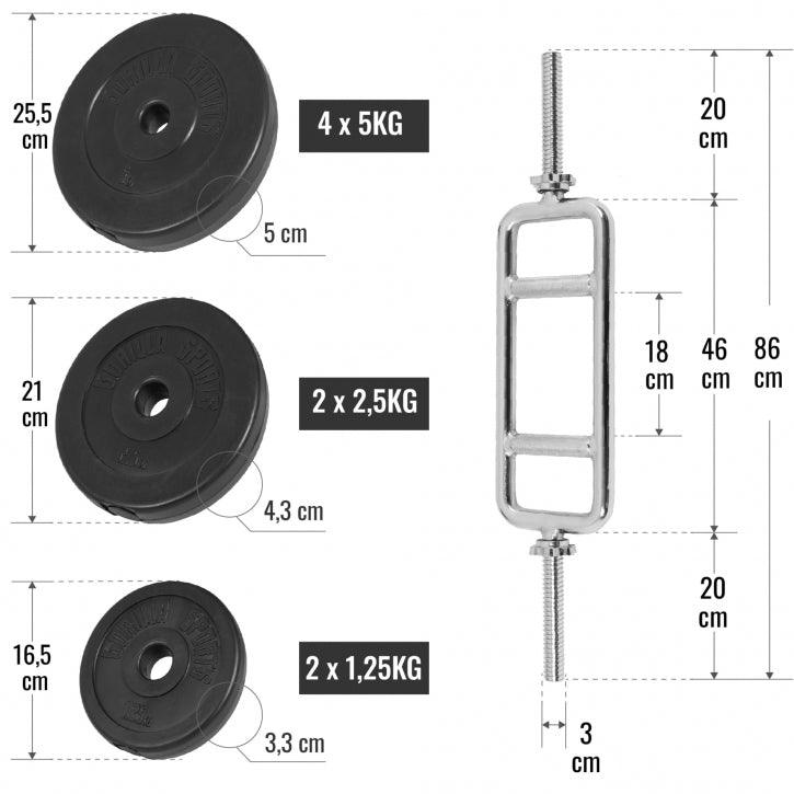 gyronetics-e-series-trizepstrainer-set-35-kg-kunststoff image 3