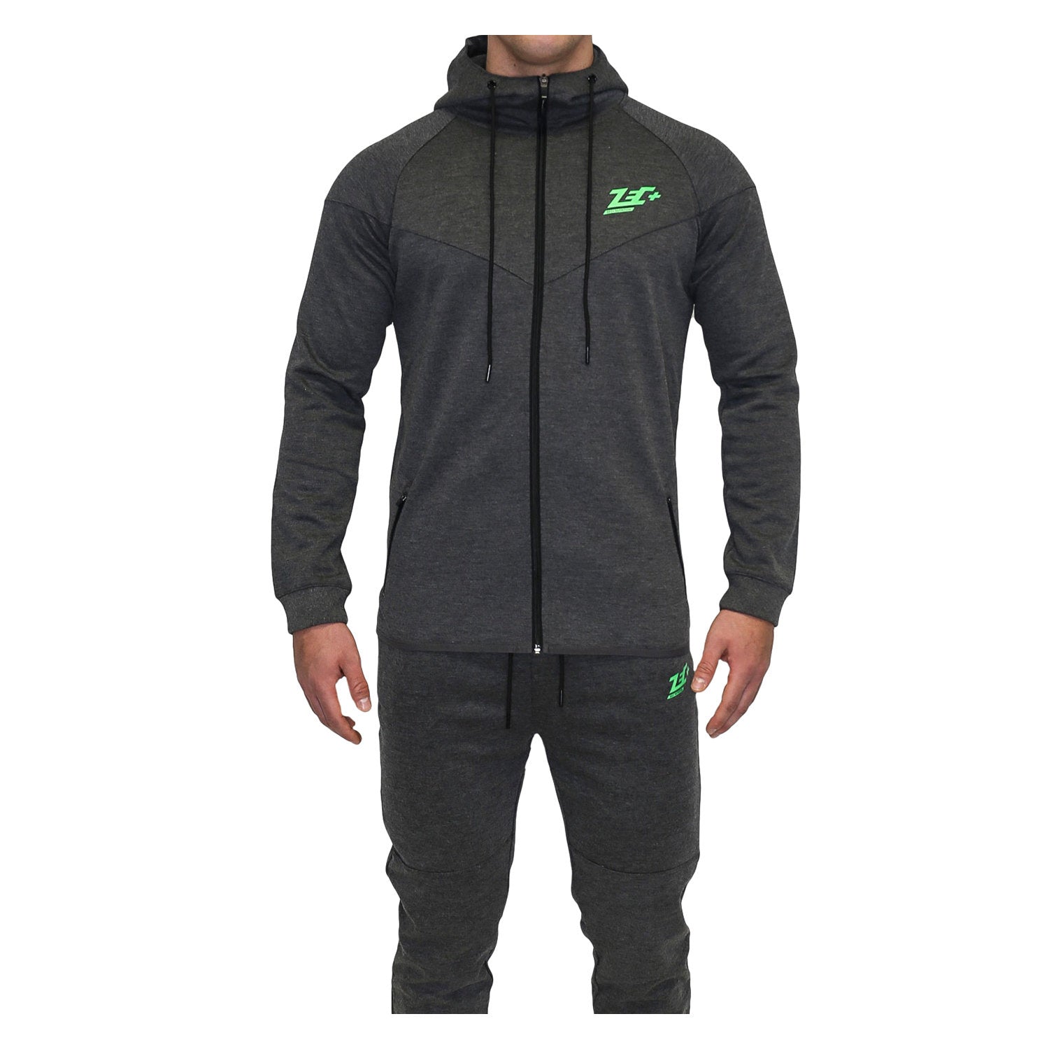 zec-plus-new-school-hoodie-grau-l-baumwolle-fitness-hoodie image 1