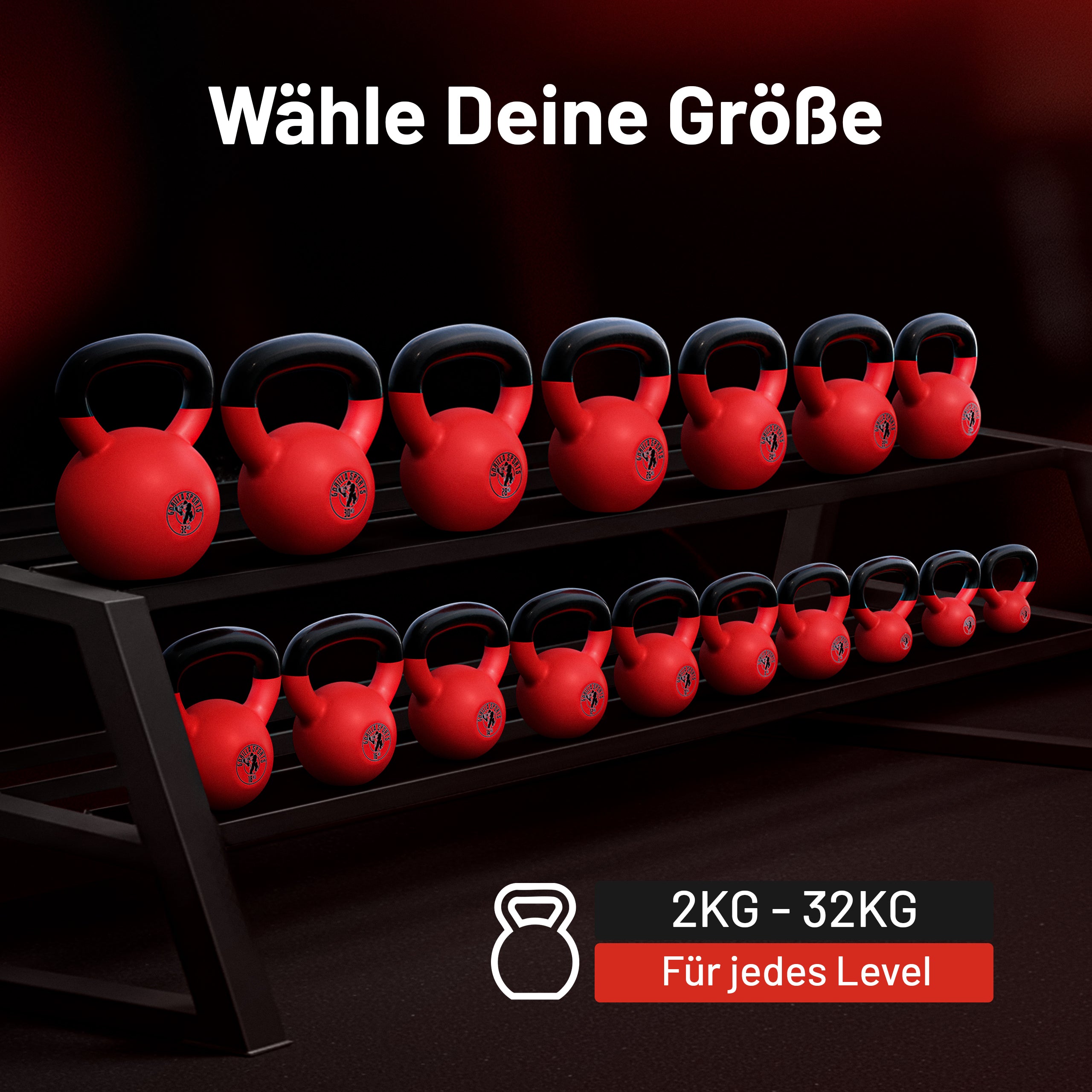 gyronetics-kettlebell-kugelhantel-8-kg-neopren-rot-gusseisen image 6