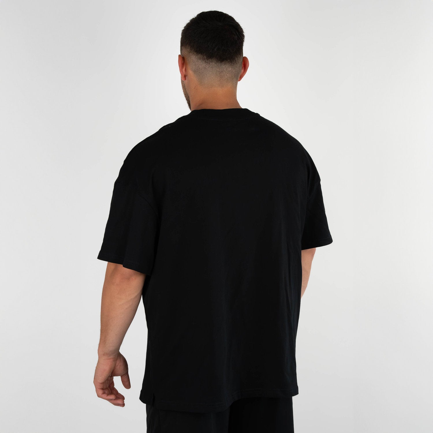 zec-basic-oversized-t-shirt-schwarz-l-baumwoll-shirt image 2