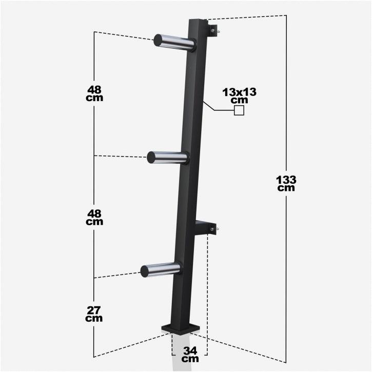 gyronetics-e-series-hantelscheibenst-nder-wand-3-ablagen-300-kg image 3