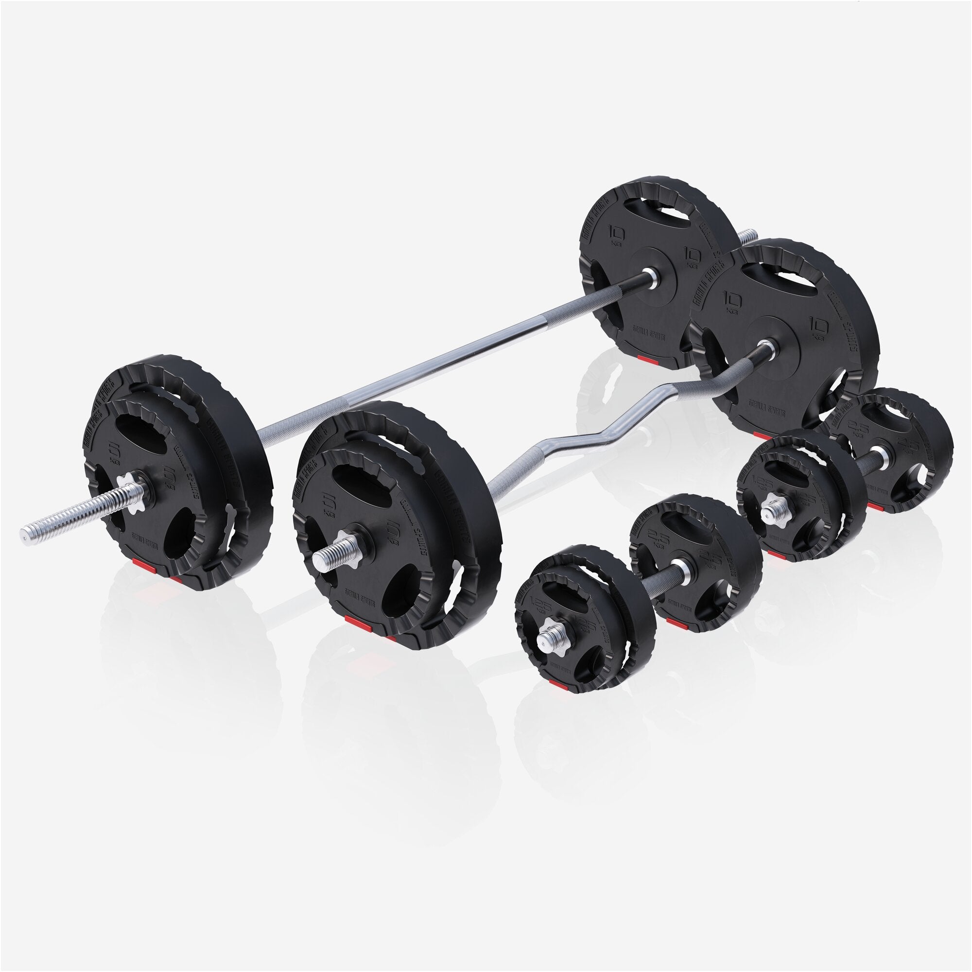 gyronetics-e-series-schr-gbank-squat-rack-langhantel-set-75-kg image 5