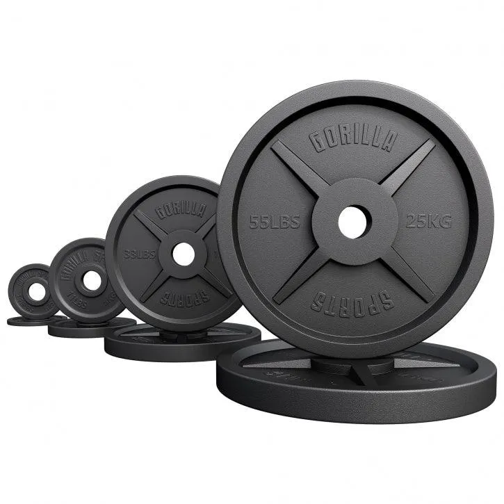 gyronetics-e-series-hantelscheibe-gusseisen-olympia-10-kg-schwarz image 1