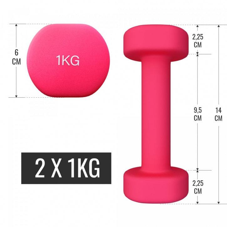 gyronetics-e-series-kurzhantel-set-12-kg-neopren-mit-koffer image 8