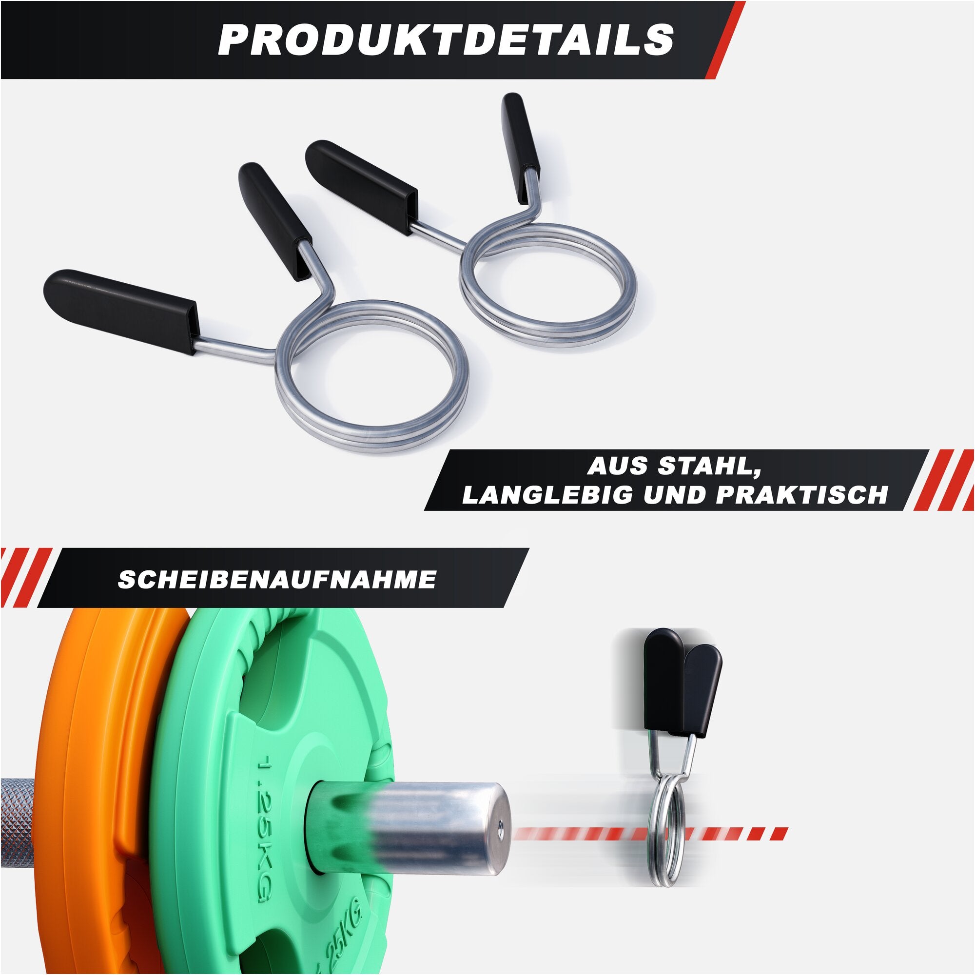 gyronetics-e-series-kurzhantel-set-gummi-gripper-20-kg-federverschluss image 6