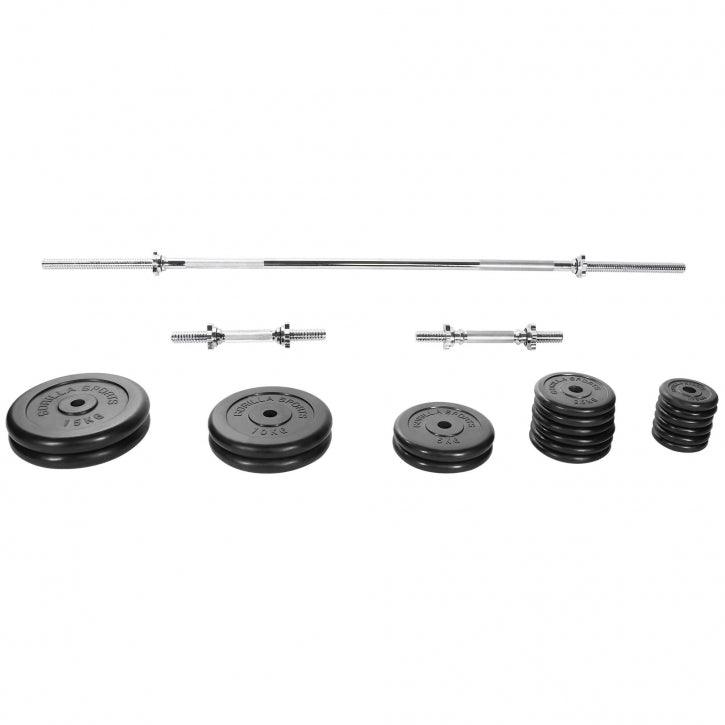 gyronetics-e-series-langhantelset-gummi-100-kg-sternverschluss image 4