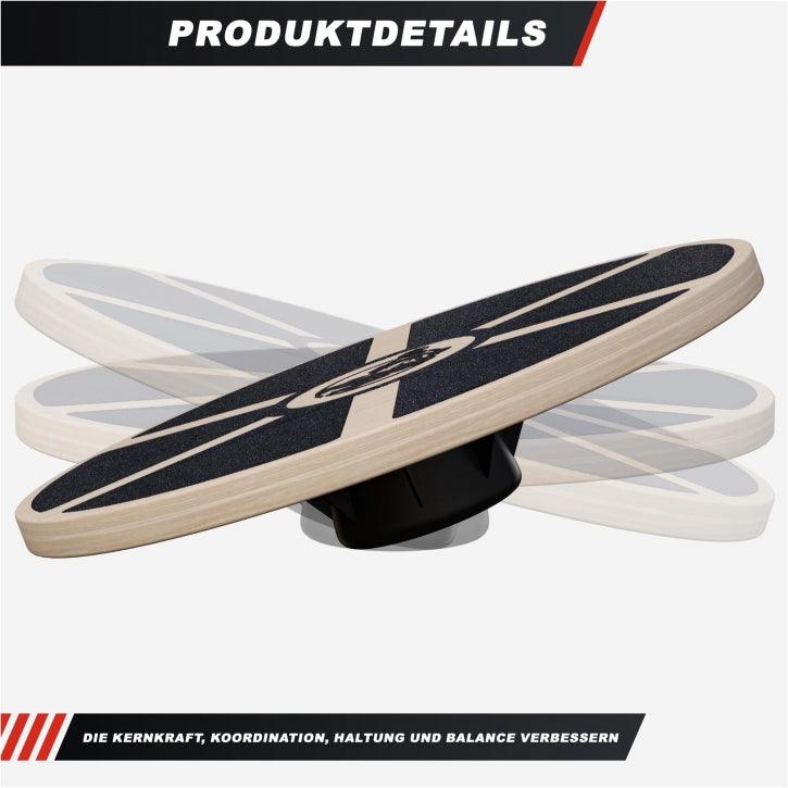gyronetics-e-series-balance-board-holz-40-cm-rutschfest-180-kg image 4