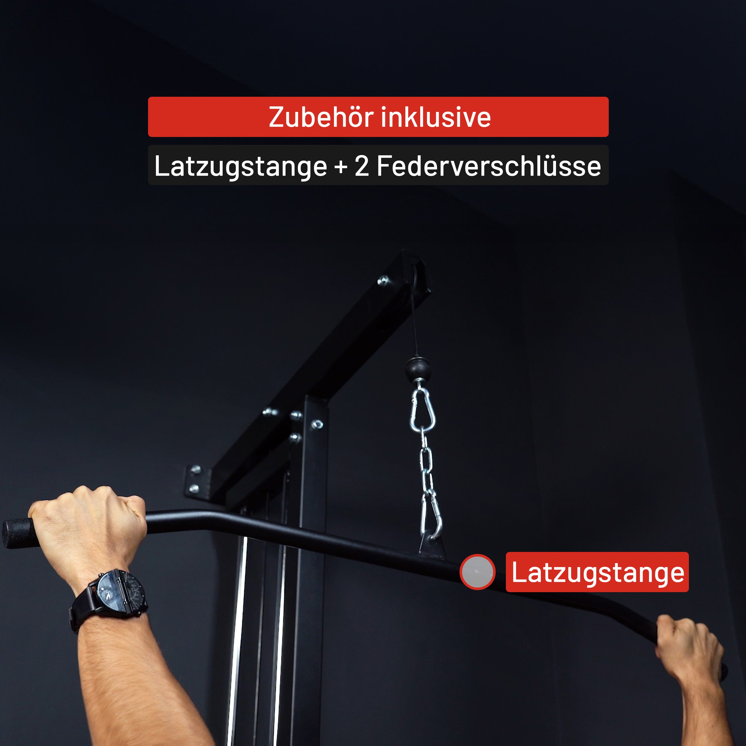 gyronetics-e-series-latzugturm-wand-kabelzug-schwarz-300-kg image 7