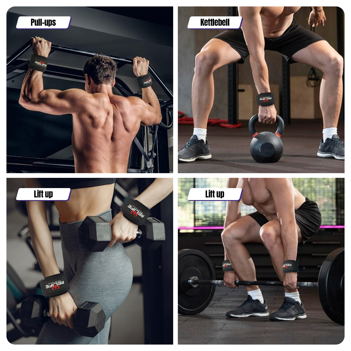 relife-dumbbell-zughaken-griffhilfen-paar-schwarz image 2