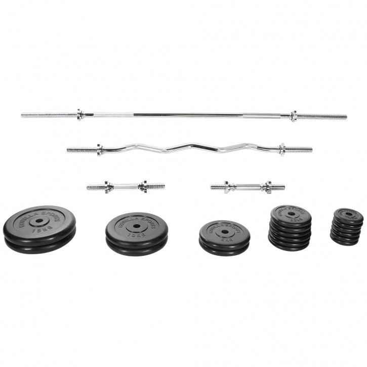 gyronetics-e-series-langhantel-set-gummi-108-kg image 4