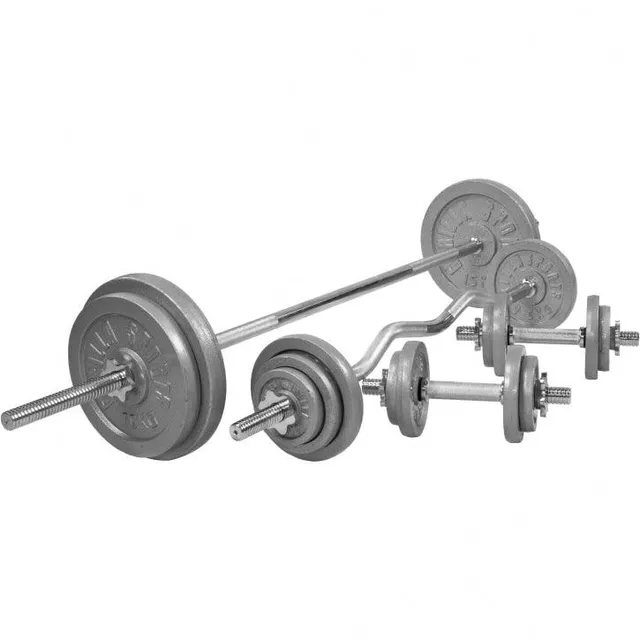 gyronetics-e-series-langhantel-set-gusseisen-108-kg-mit-verschl-ssen image 1