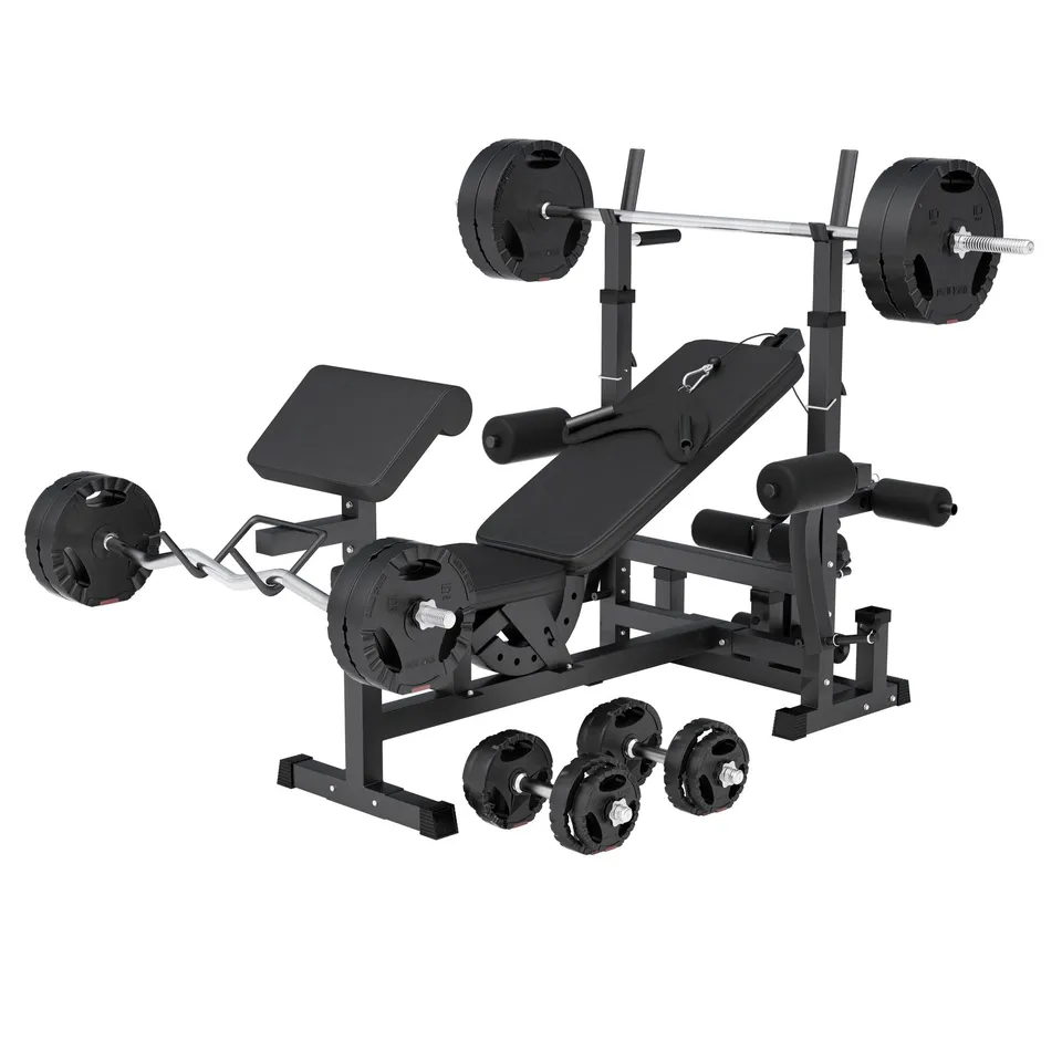gyronetics-e-series-kraftstation-universal-100-kg-hantelset-schwarz image 1