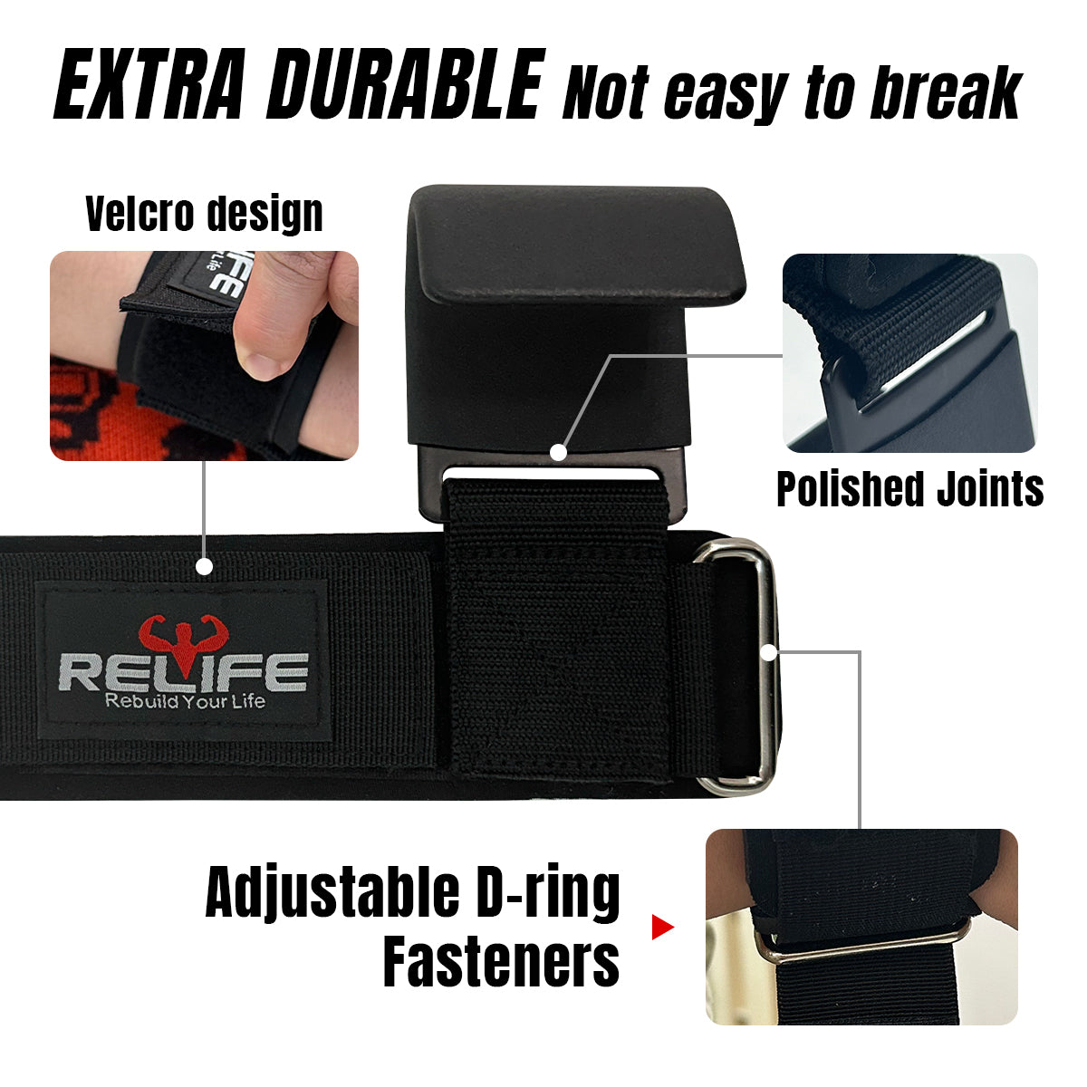 relife-dumbbell-zughaken-griffhilfen-paar-schwarz image 5