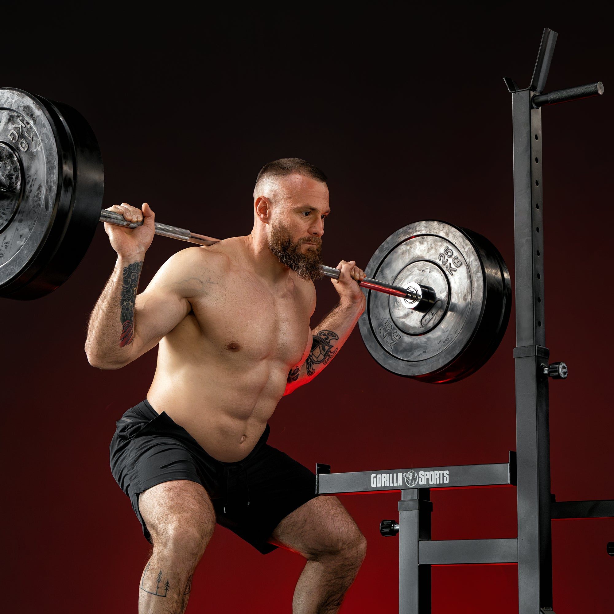 gyronetics-e-series-squat-rack-mit-langhantelset-170-kg image 8