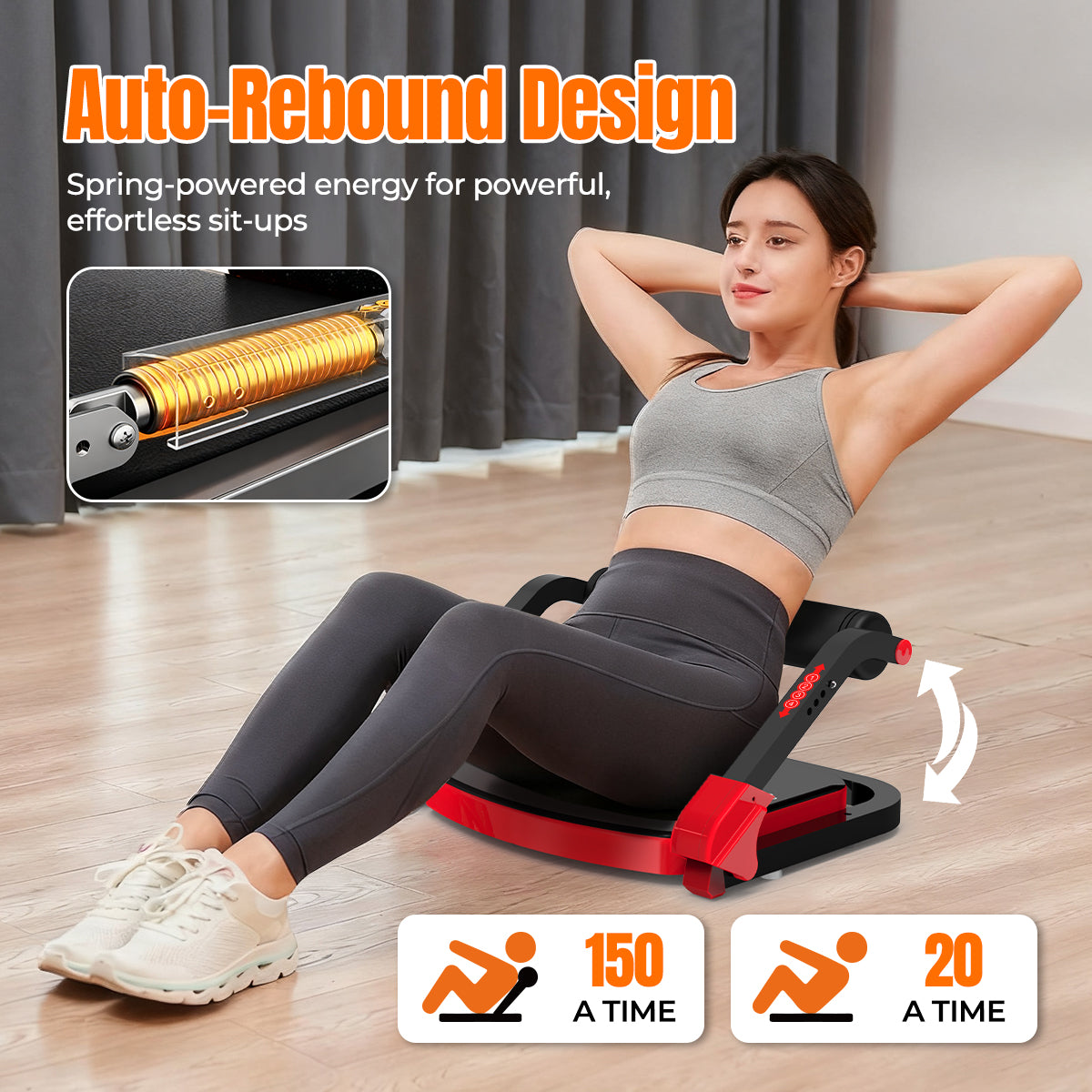 relife-ab-roller-bauchtrainer-sit-up-ger-t-klappbar-rot-core image 2