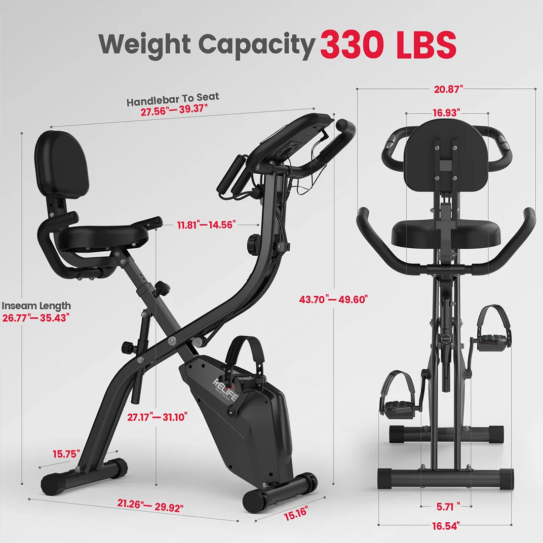 relife-3-in-1-exercise-bike-heimtrainer-klappbar-f-r-cardio image 5