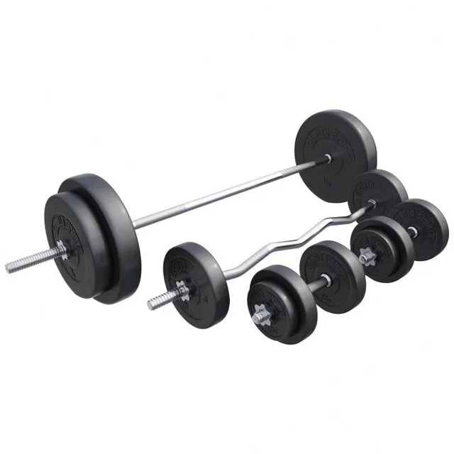 gyronetics-e-series-hantelset-kunststoff-100-kg-mit-4-stangen image 1